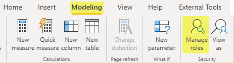 power bi manage role